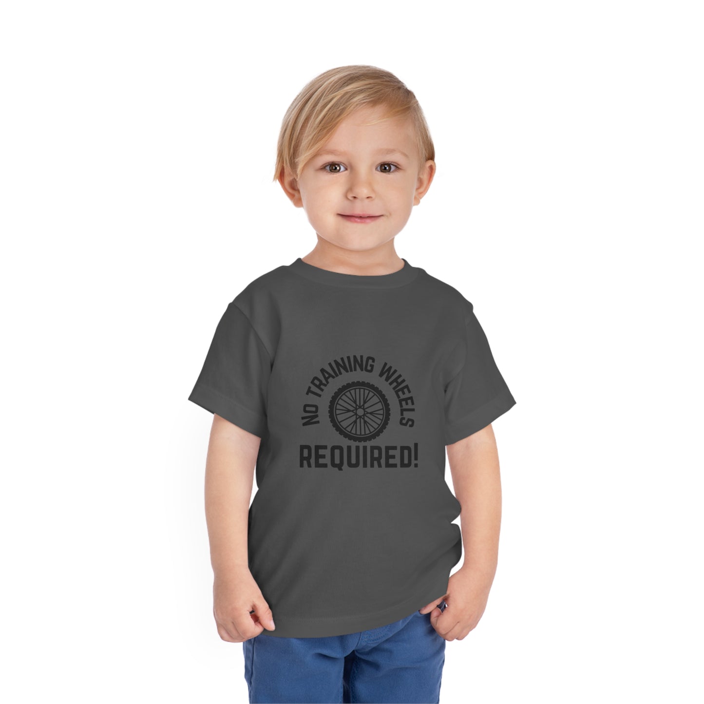 No Training Wheels Required (wheel) - Toddler Short Sleeve Tee