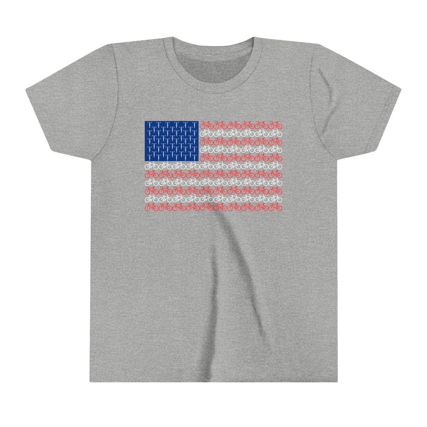 Little Ripper American Bike Flag - Youth Short Sleeve Tee