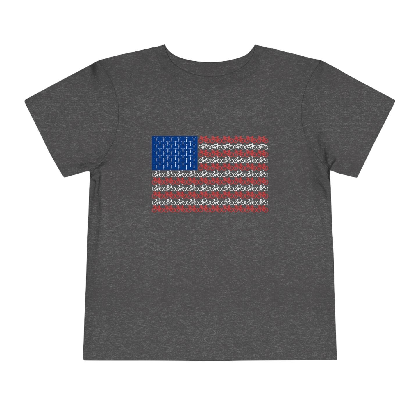 Little Ripper American Bike Flag - Toddler Short Sleeve Tee