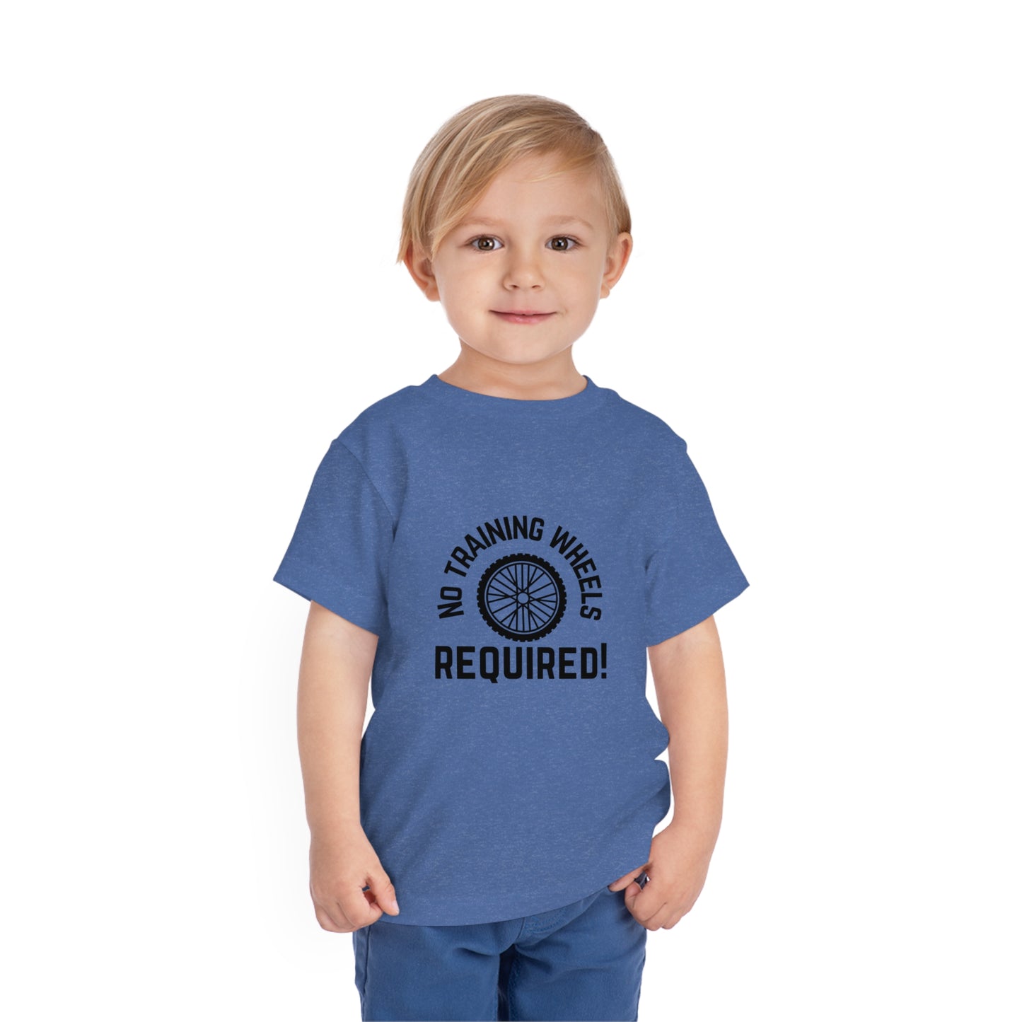 No Training Wheels Required (wheel) - Toddler Short Sleeve Tee