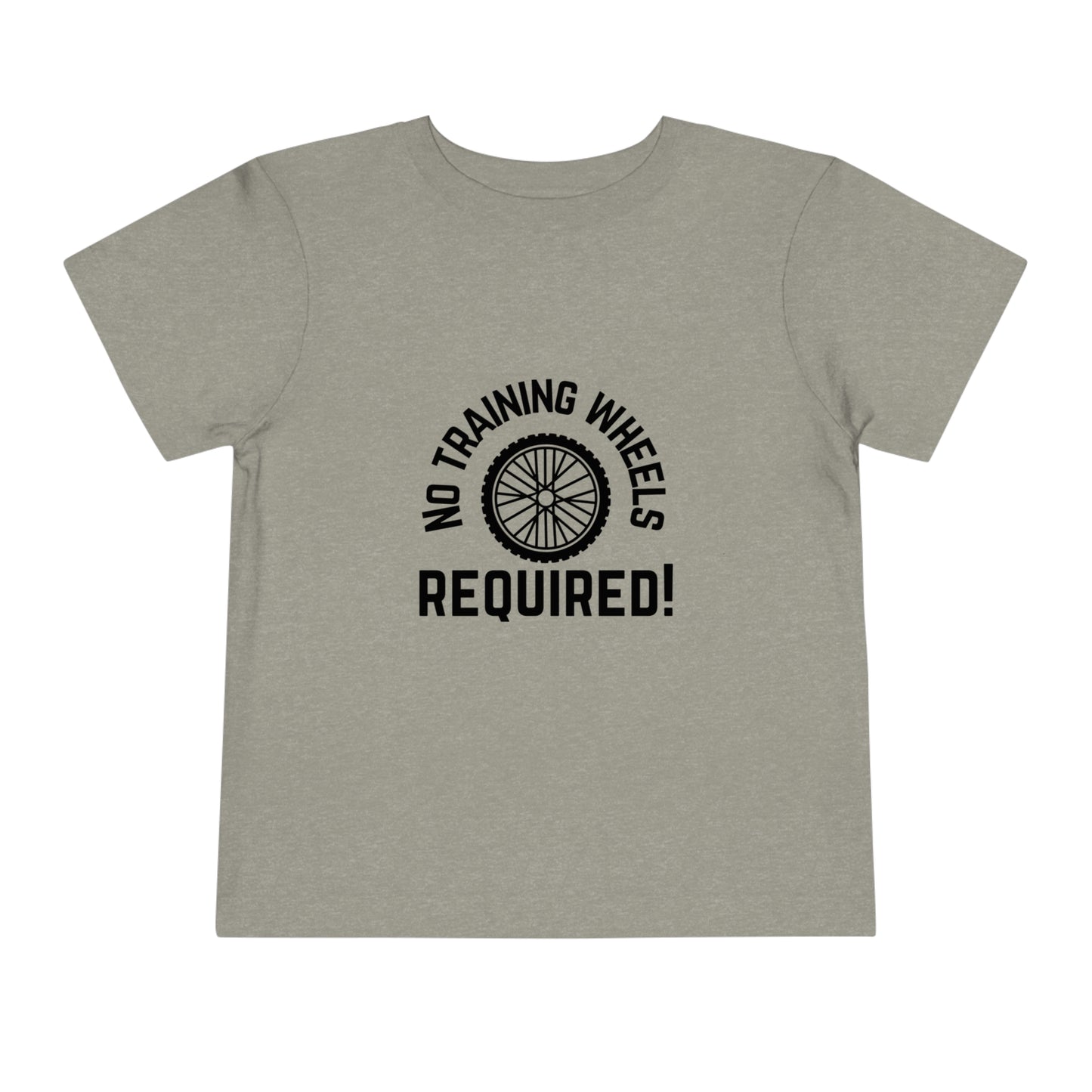 No Training Wheels Required (wheel) - Toddler Short Sleeve Tee