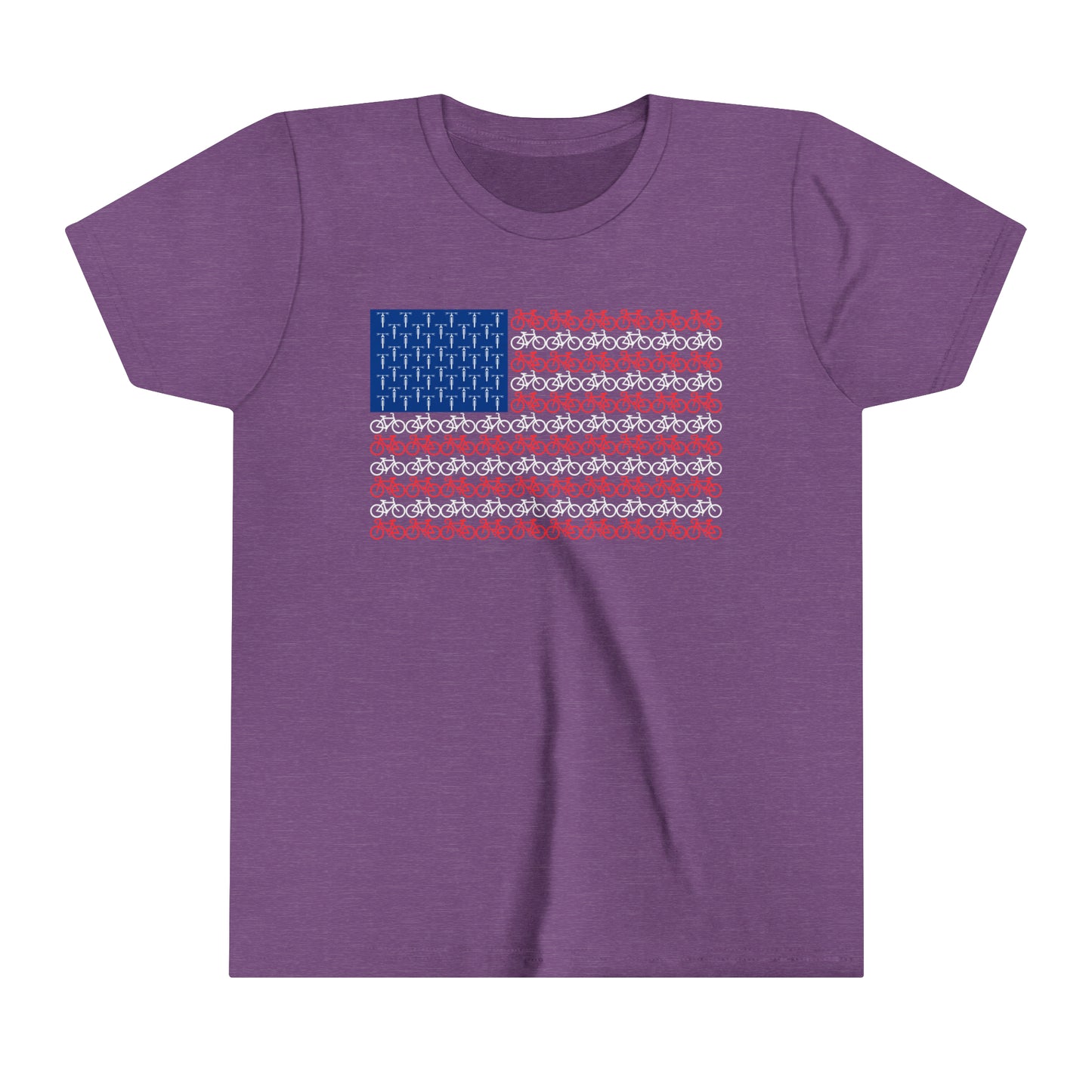 Little Ripper American Bike Flag - Youth Short Sleeve Tee