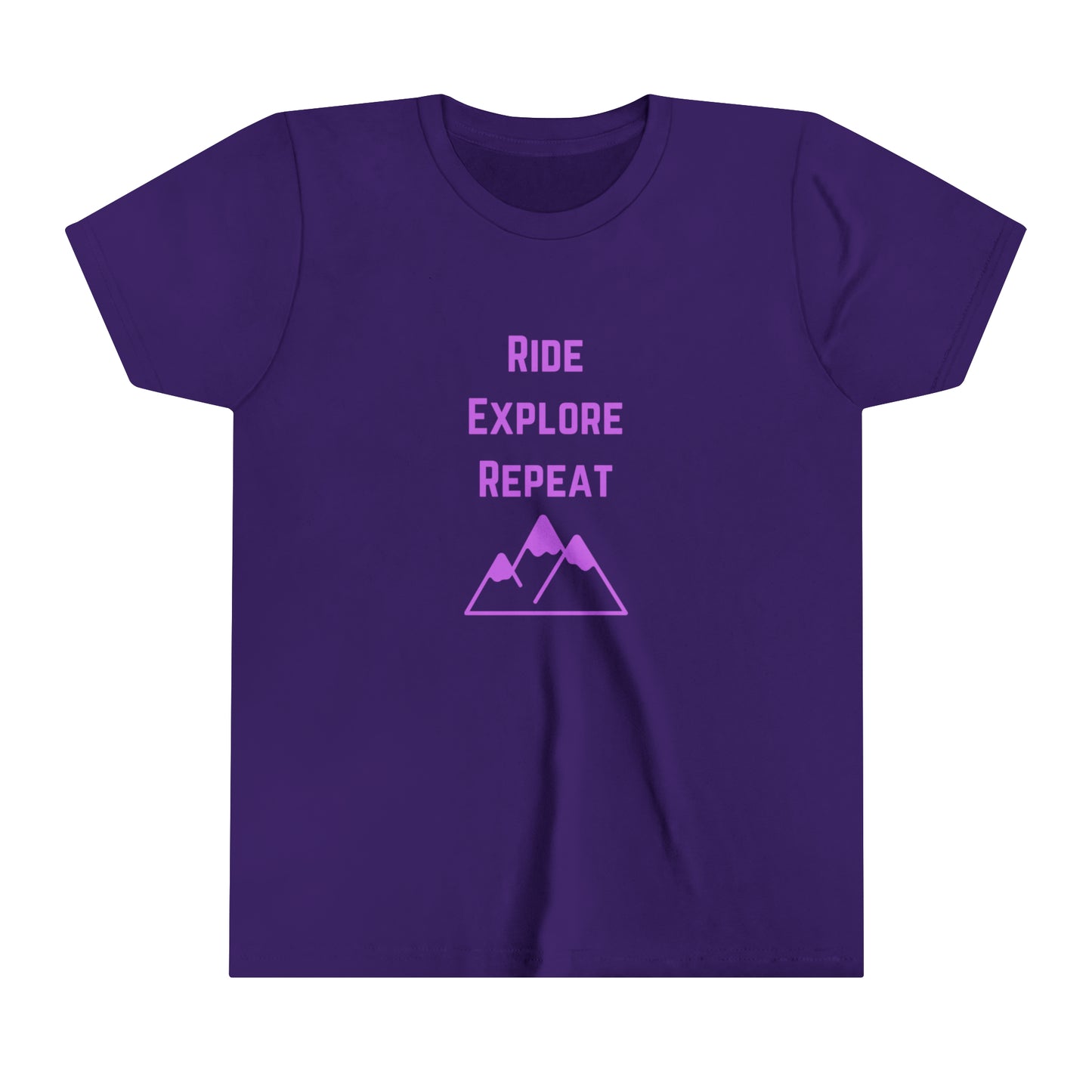 Ride Explore Repeat - Youth Short Sleeve Tee