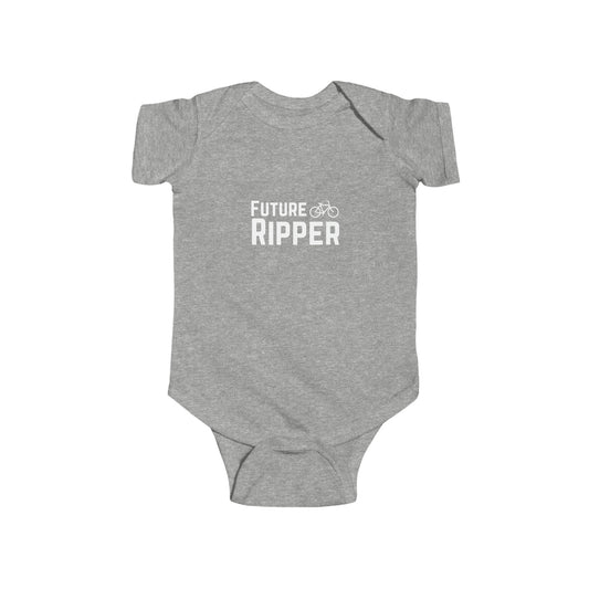 Future Ripper Bike - Infant Fine Jersey Bodysuit - White Logo