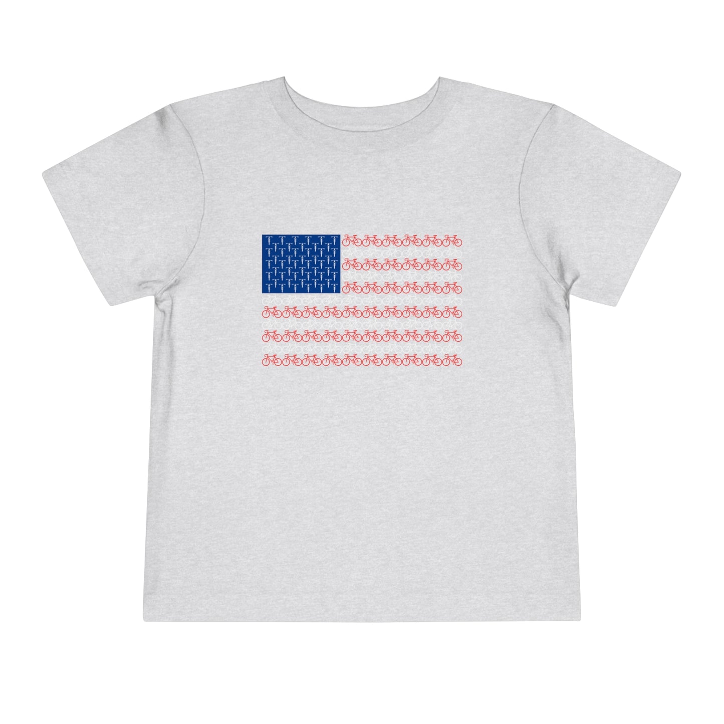 Little Ripper American Bike Flag - Toddler Short Sleeve Tee