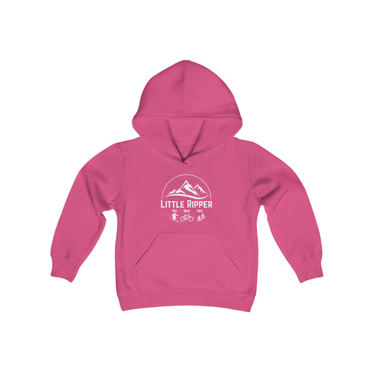 Little Ripper Ski Bike Hike - Youth Heavy Blend Hooded Sweatshirt