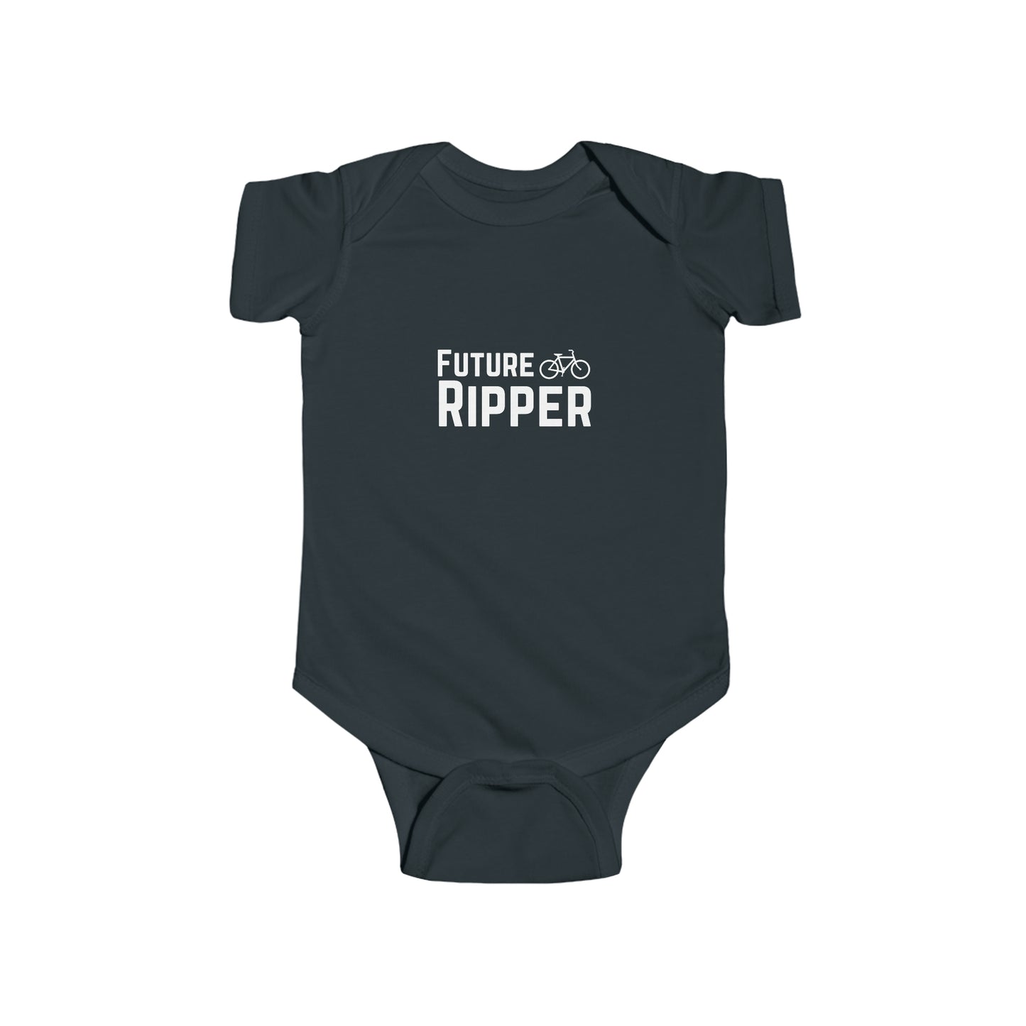 Future Ripper Bike - Infant Fine Jersey Bodysuit - White Logo