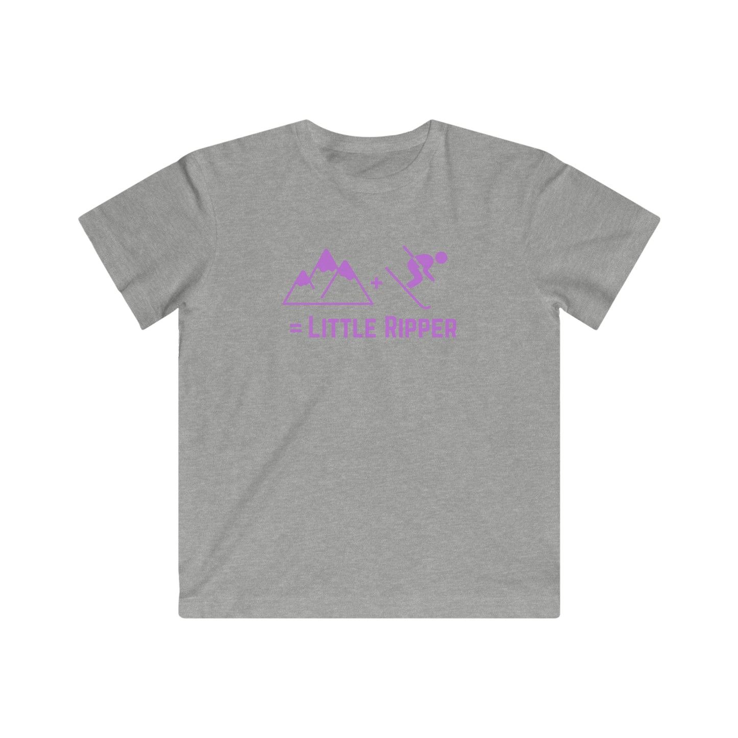 Mountain + Ski = Little Ripper - Kids Fine Jersey Tee