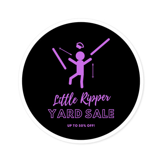 Little Ripper Ski Yard Sale - Indoor\Outdoor Round Stickers