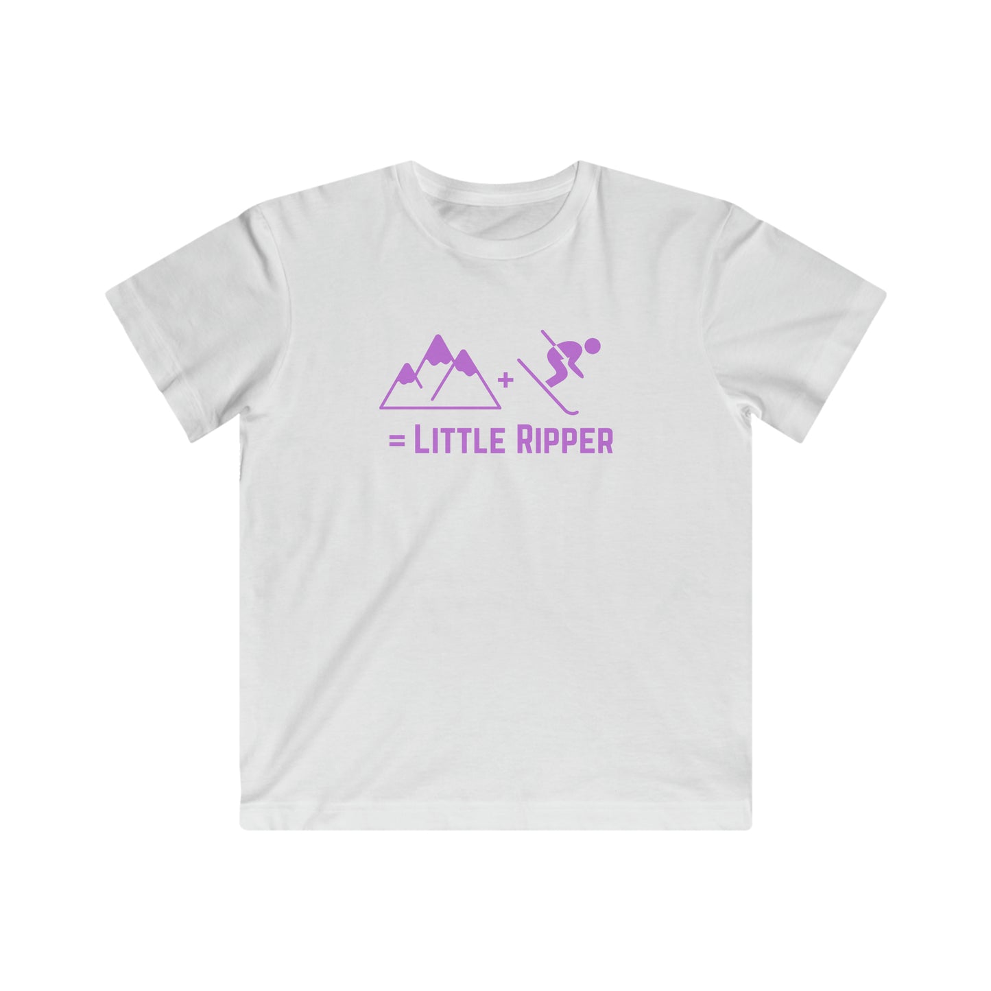 Mountain + Ski = Little Ripper - Kids Fine Jersey Tee