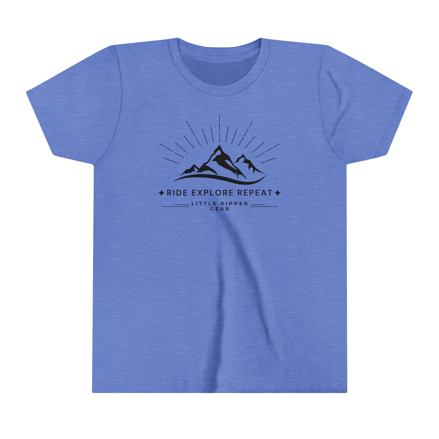 Ride Explore Repeat Mountain - Youth Short Sleeve Tee