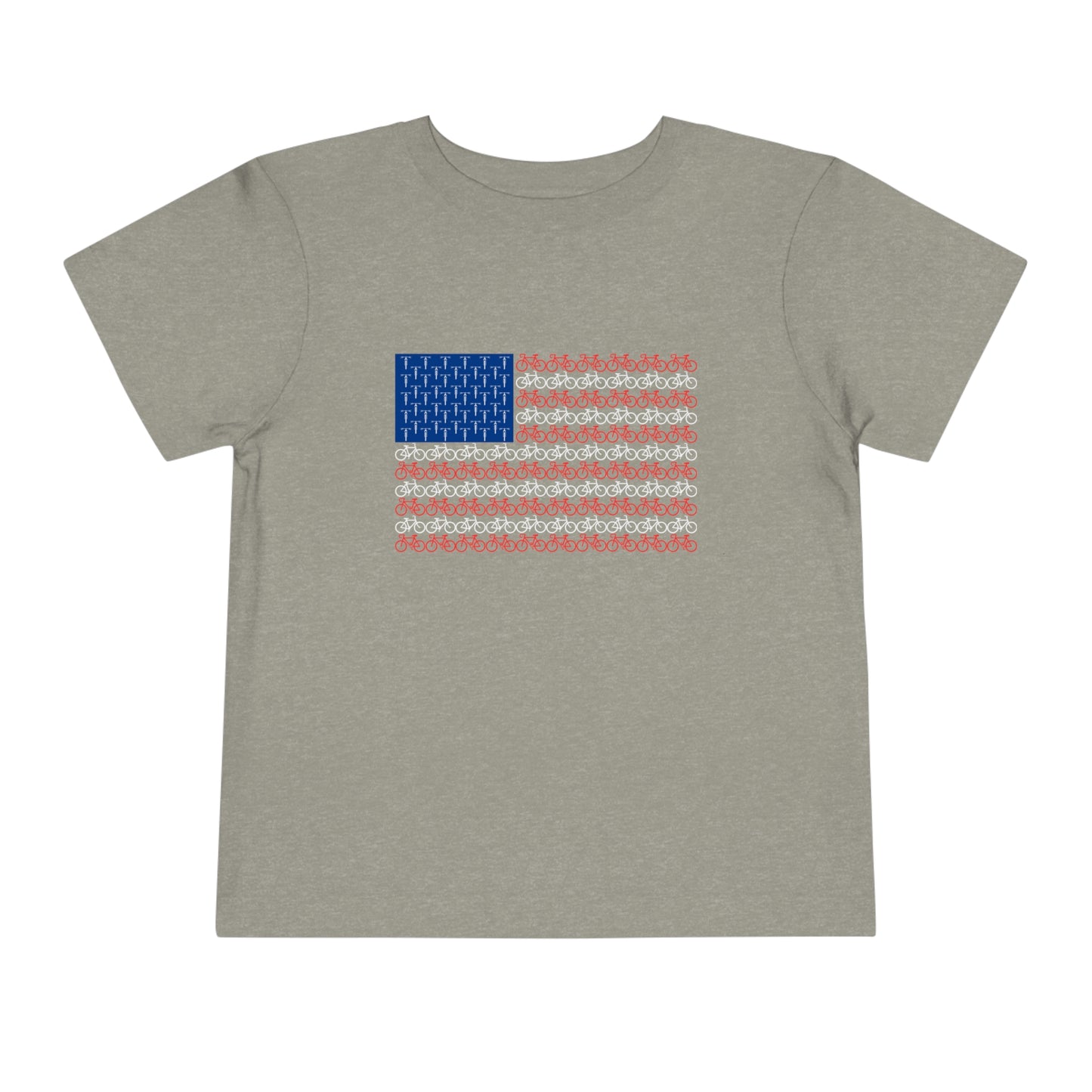 Little Ripper American Bike Flag - Toddler Short Sleeve Tee