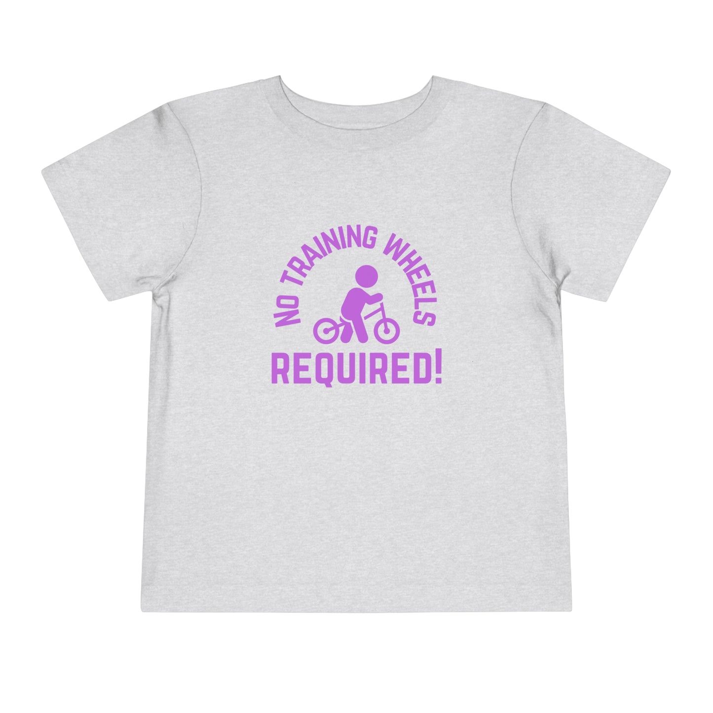 Little Ripper No Training Wheels Required Strider Bike - Toddler Short Sleeve Tee - Purple text