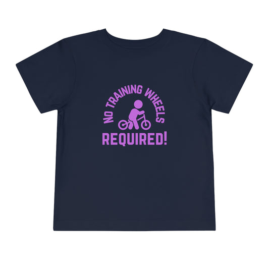 Little Ripper No Training Wheels Required Strider Bike - Toddler Short Sleeve Tee - Purple text