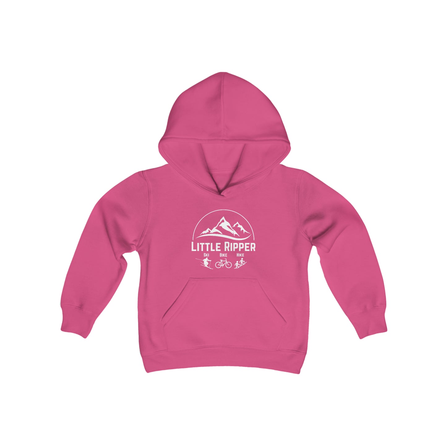 Little Ripper - Ski Bike Hike Hoodie - White Logo