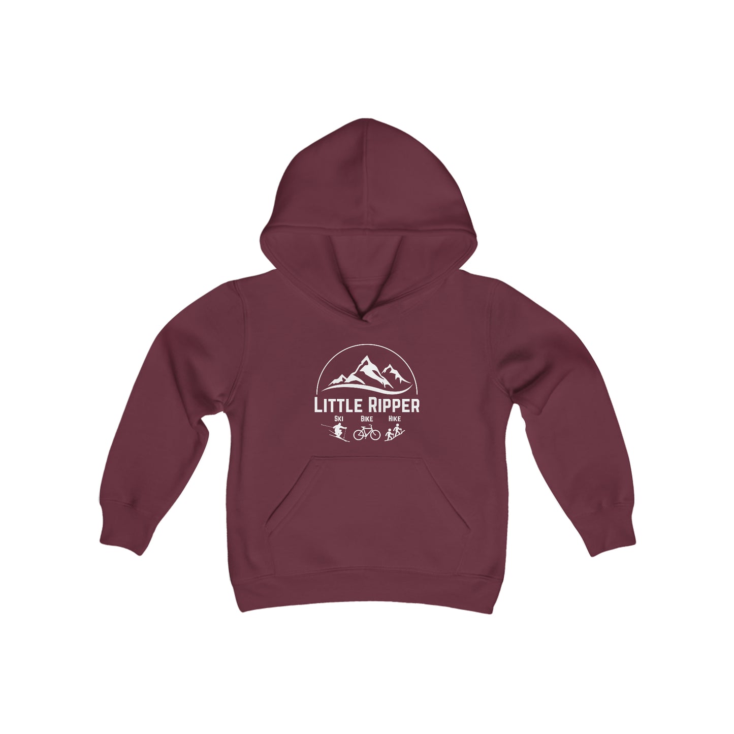 Little Ripper - Ski Bike Hike Hoodie - White Logo