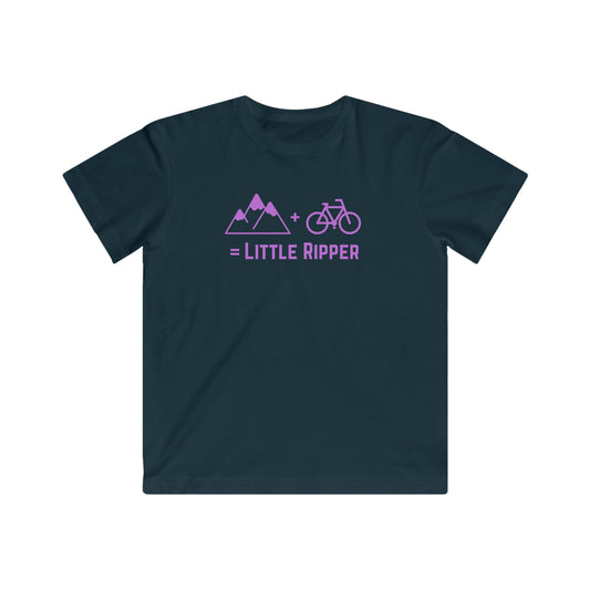 Mountain + Bike = Little Ripper - Kids Fine Jersey Tee