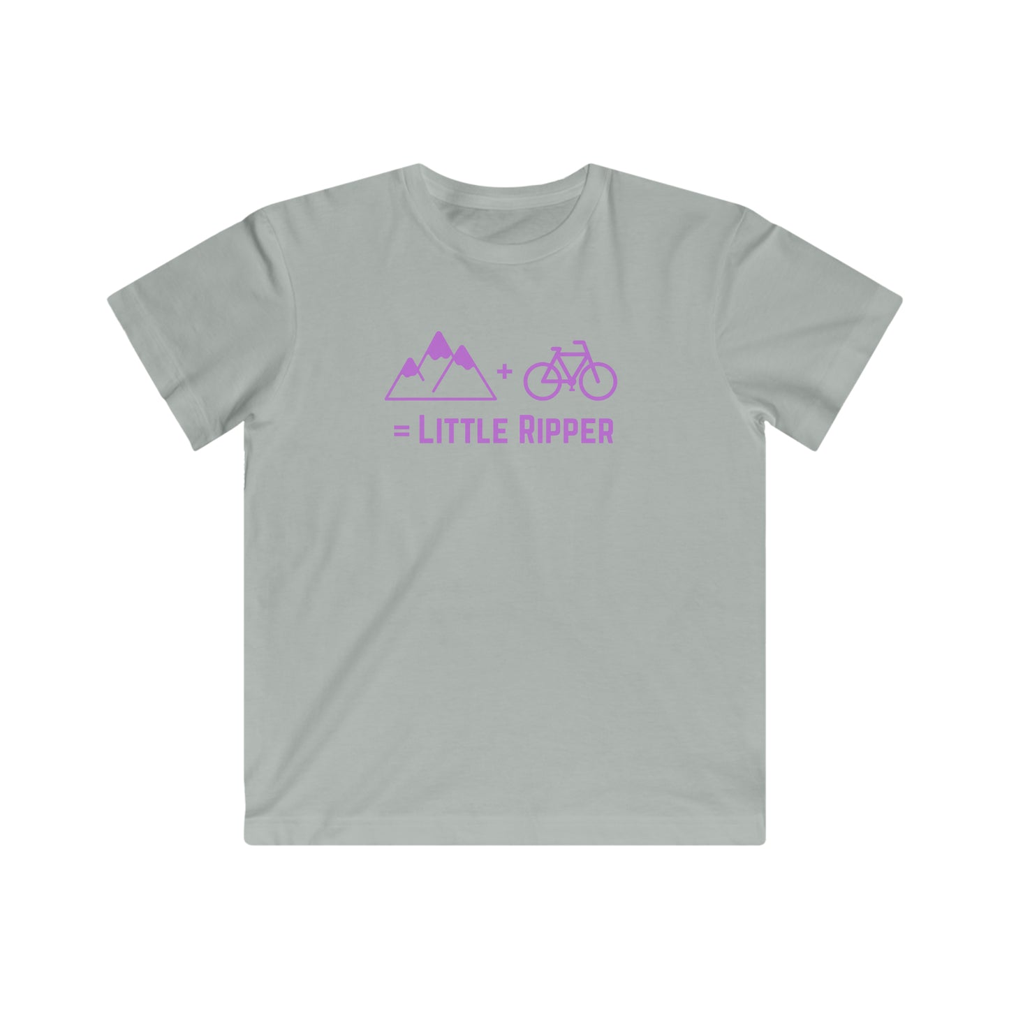 Mountain + Bike = Little Ripper - Kids Fine Jersey Tee