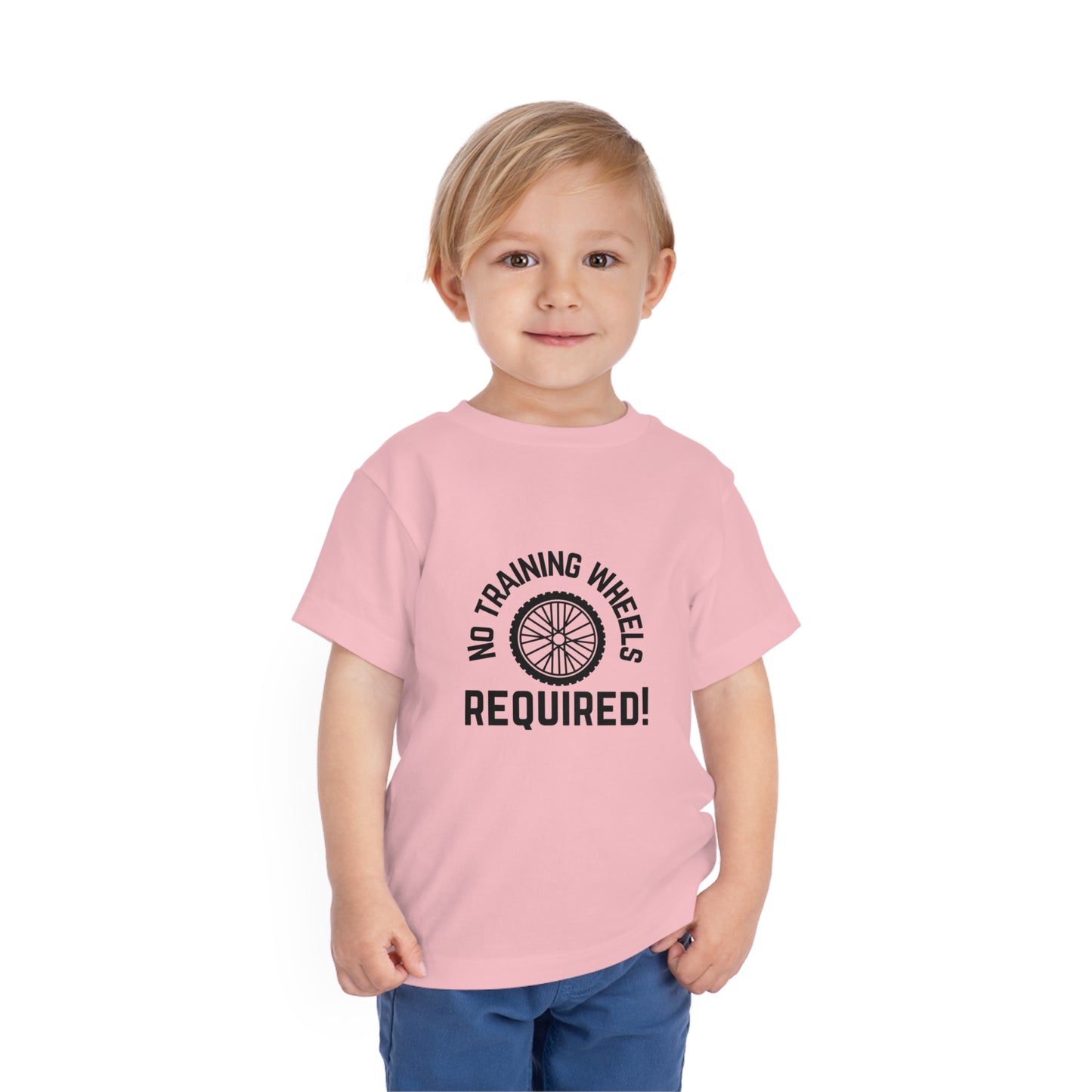 No Training Wheels Required (wheel) - Toddler Short Sleeve Tee