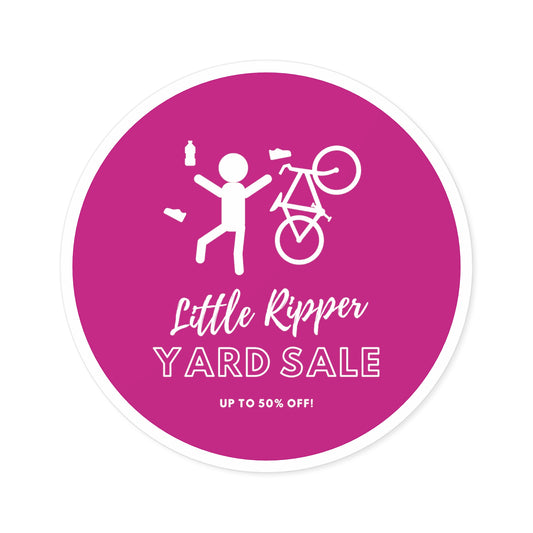 Little Ripper Bike Yard Sale - Indoor\Outdoor Round Stickers